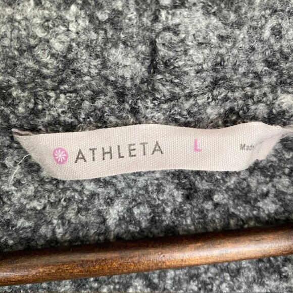 Athleta Dark Gray Hooded Cardigan Sweater - Size Large - Picture 4 of 4